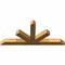 Ekena Millwork Saratoga Rough Sawn Timber Gable Bracket, Western Red Cedar, 84"W x 38"H x 6"D x 6"F, 11/12 Pitch GBW084X38X0606SAR00RWR - alternate 3